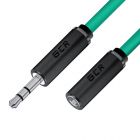 GCR Удлинитель аудио 0.25m jack 3,5mm/jack 3,5mm зеленый, черные коннекторы, ультрагибкий, 28 AWG, M/F, Premium, экран, стерео GCR-54796 - GCR Удлинитель аудио 0.25m jack 3,5mm/jack 3,5mm зеленый, черные коннекторы, ультрагибкий, 28 AWG, M/F, Premium, экран, стерео GCR-54796