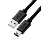  - GCR Кабель 0.5m USB 2.0, AM/mini, черный, 28/24 AWG, морозостойкий GCR-UM2M5P-BB2S-0.5m