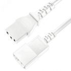  - GCR Кабель питания удлинитель белый, 2.0m, С13 - С14, 3*0,75mm, медь GCR-54354