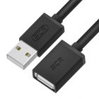  - GCR Удлинитель 0.75m USB 2.0 AM/AF, черный, 28/24 AWG, заземление, морозостойкий GCR-55068