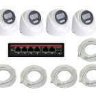 IPTRONIC Готовый домашний комплект из 4 камер видеонаблюдения для ПВЗ ECO IPEYE - IPTRONIC Готовый домашний комплект из 4 камер видеонаблюдения для ПВЗ ECO IPEYE