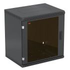  - Шкаф телекоммуникационный настенный разборный черный 19,15U(600x350), ШТ-НСр-15U-600-350-С-Ч дверь стекло ССД 130411-01329