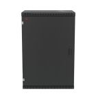  - Шкаф телекоммуникационный настенный разборный черный 19,18U(600x450), ШТ-НСр-18U-600-450-М-Ч дверь металл ССД 130411-01551