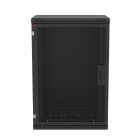  - Шкаф телекоммуникационный настенный разборный черный 19,18U(600x450), ШТ-НСр-18U-600-450-П-Ч дверь перфорированная ССД 130411-01552