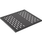  - Полка стационарная перфорированная усиленная ПС-55У (550мм*490мм) черная ССД 130411-01340