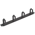  - Органайзер кабельный горизонтальный 4 кольца ОКГ-19-1U-Ч черный ССД 130411-01107