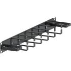  - Органайзер кабельный горизонтальный 8 колец 19  ОКГ-8-19-1U 130503-00356