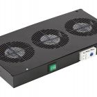  - Вентиляторный модуль , 3 вентилятора с термореле  ВМ-3-19-Т-Ч черный ССД 130411-01257