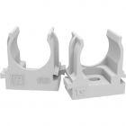  - Крепеж-клипса для труб для прямого монтажа серая в п/э d20 мм (100шт/1100шт уп/кор) Промрукав PR13.0120