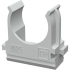  - Крепеж-клипса для труб АБС-пластик в карт d25 мм (100шт/1000шт уп/кор) Промрукав PR.0625