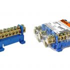 Шина N нулевая с изолятором на DIN-рейку 6x9мм стойка малая 10 групп - Шина N нулевая с изолятором на DIN-рейку 6x9мм стойка малая 10 групп