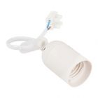  - Патрон подвесной с клеммной колодкой E27 белый, с этикеткой, индивидуальный пакет REXANT (11-8801)