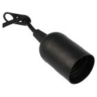  - Патрон подвесной с клеммной колодкой E27 черный, с этикеткой, индивидуальный пакет REXANT (11-8825)