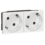 Legrand Mosaic Розетка 2Х2К+З н.ст. 45° (077252) - Видеонаблюдение оптом